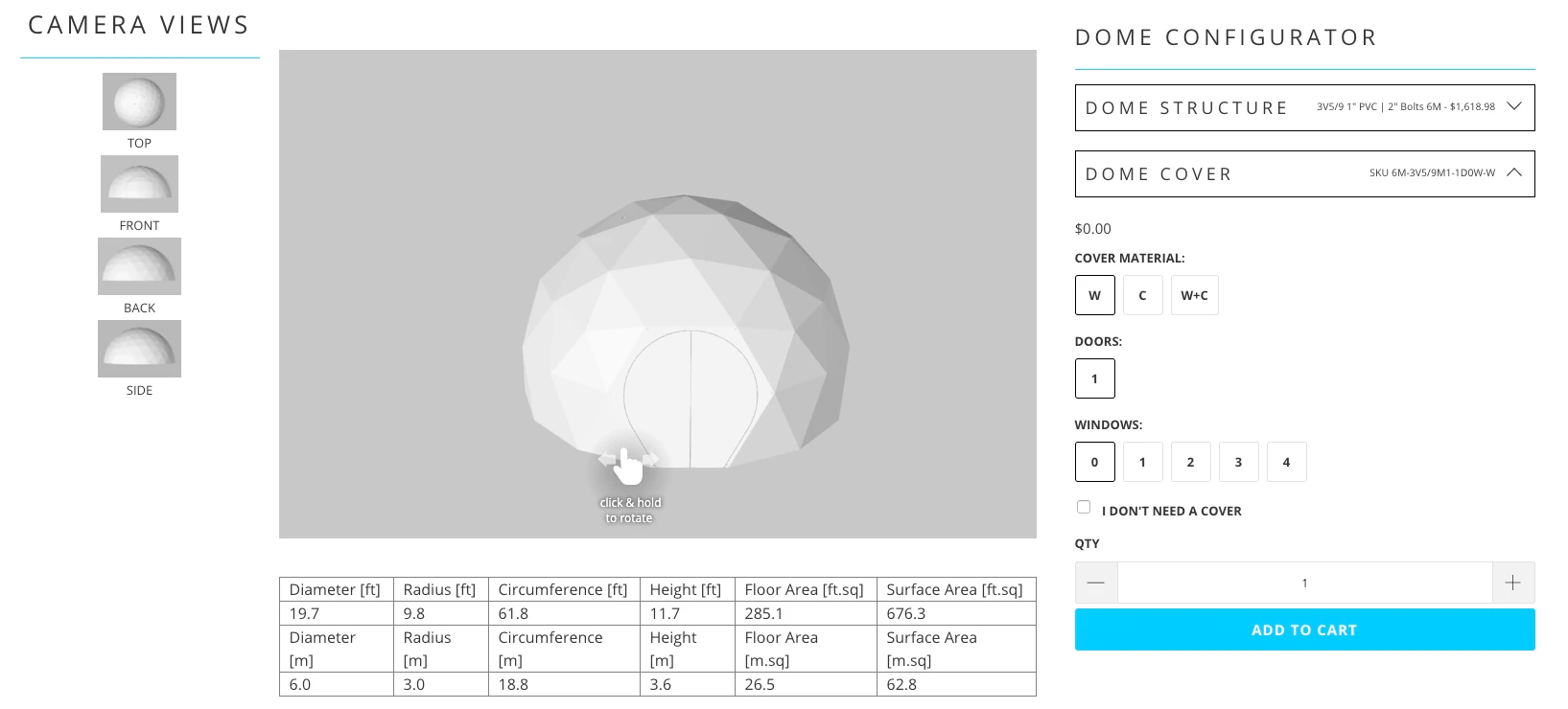 Sonostar's NEW 3D Dome Configurator