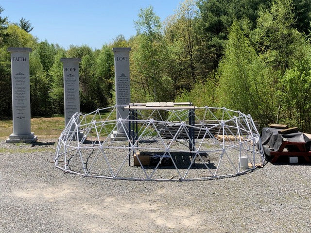 Sonostar - 5V 3/8 megadome structure being built