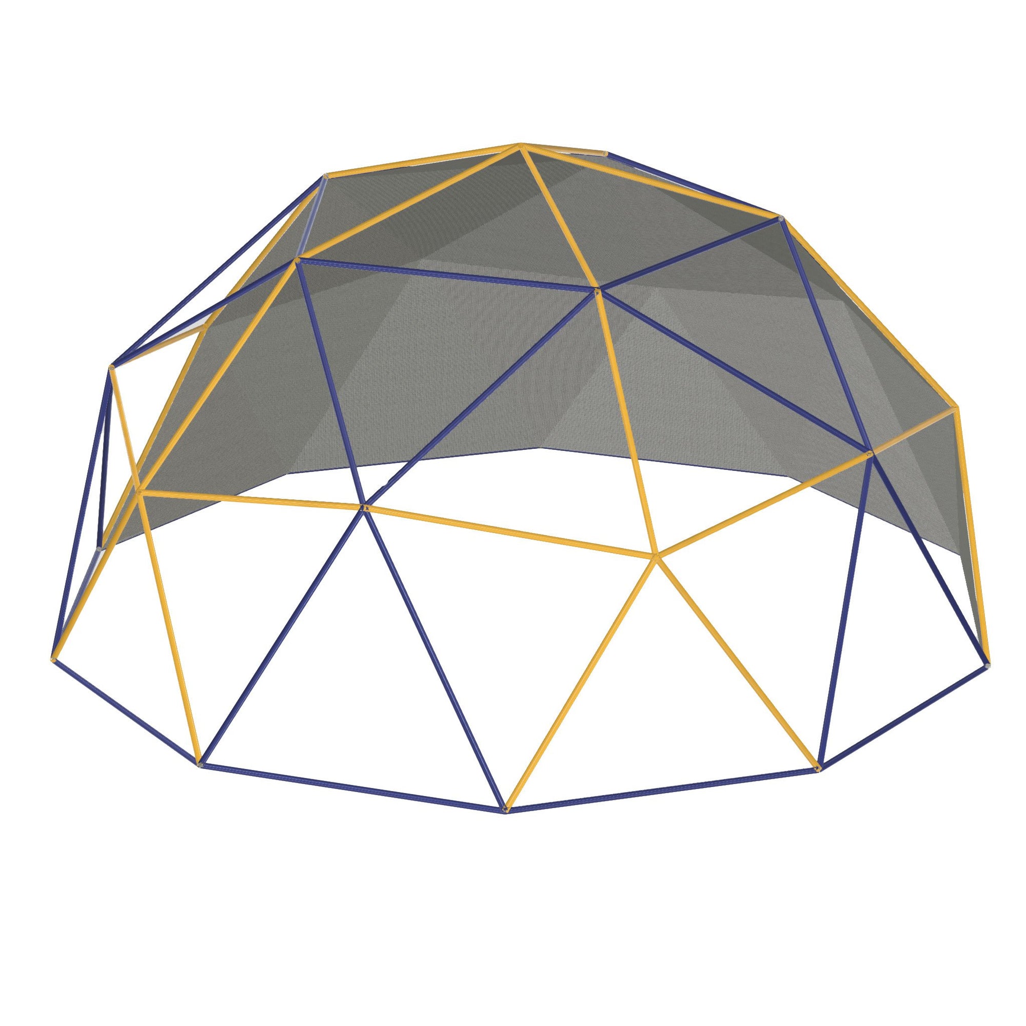 2V Geodesic 1.5 Inch PVC Dome - Mega Hub + Strut Kit