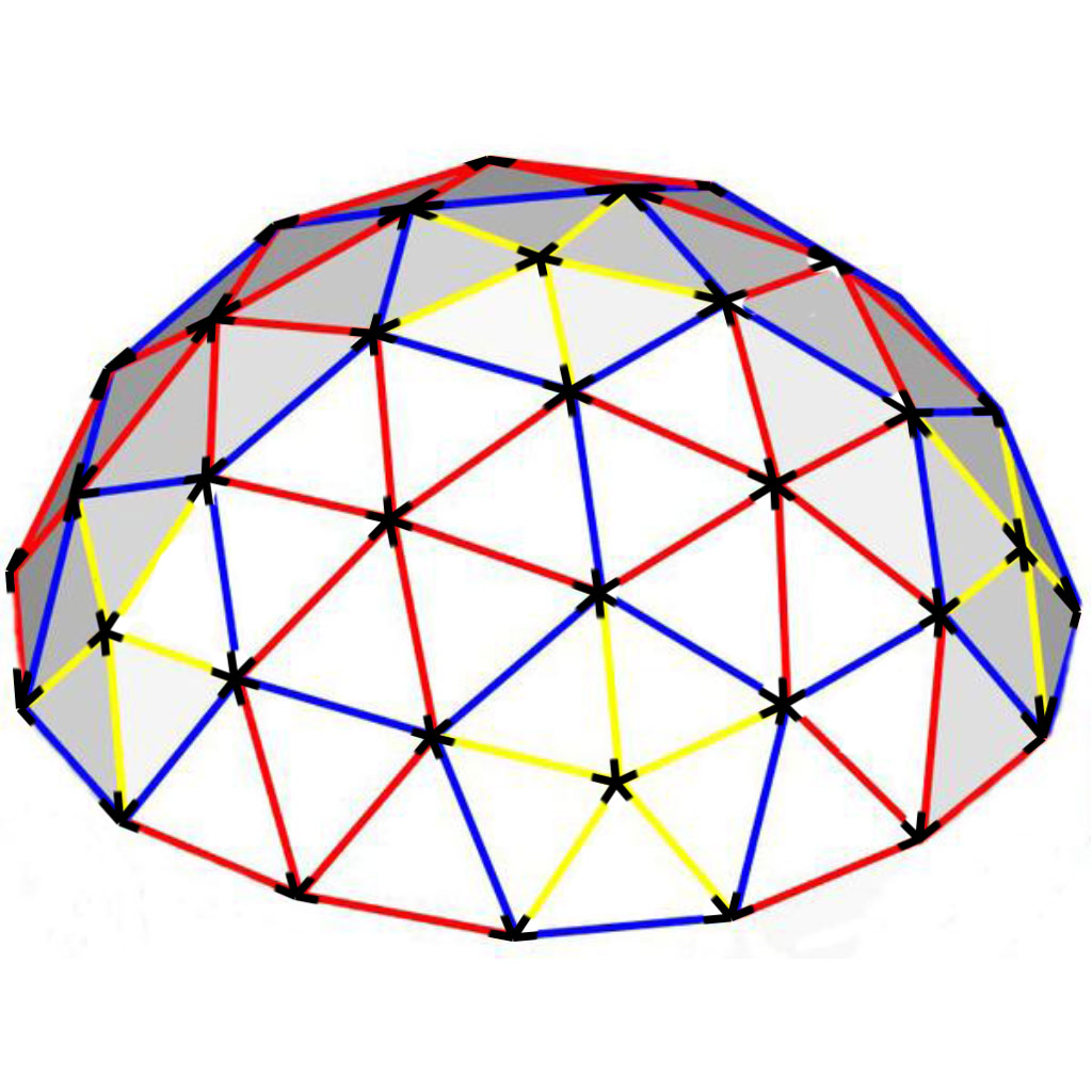 Pre-Owned 13.1' 3V 3/8 Mega Hub 1/2" PVC Dome Full Kit - Black Hubs