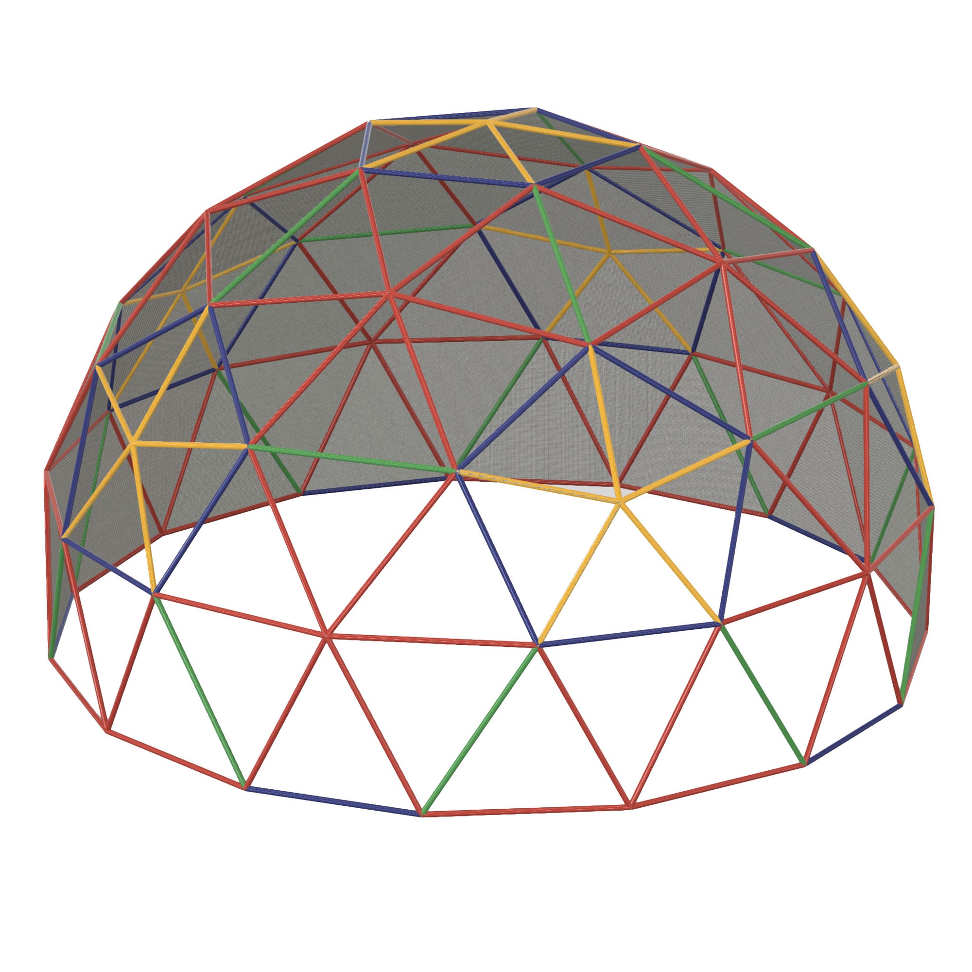 3V 5/9 Geodesic 1.5 Inch PVC Dome - Mega Hub + Strut Kit