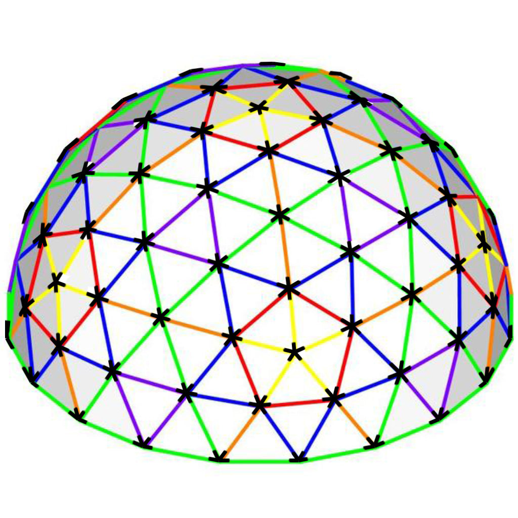 Pre-Owned 32' 4V Standard 1/2" PVC Dome Full Kit - Black Hubs