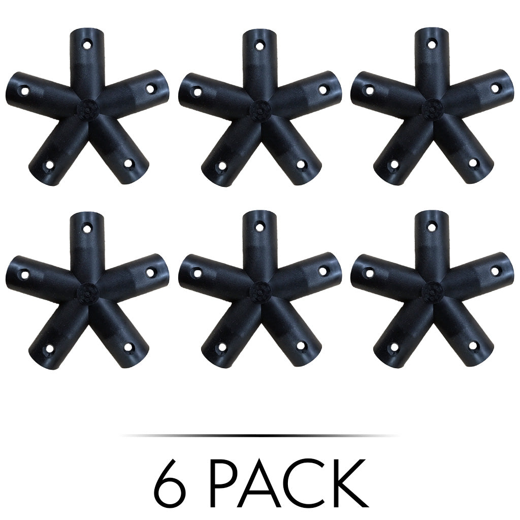 Standard Hub Connectors - 5-Star StandardHub Dome Connector - Black