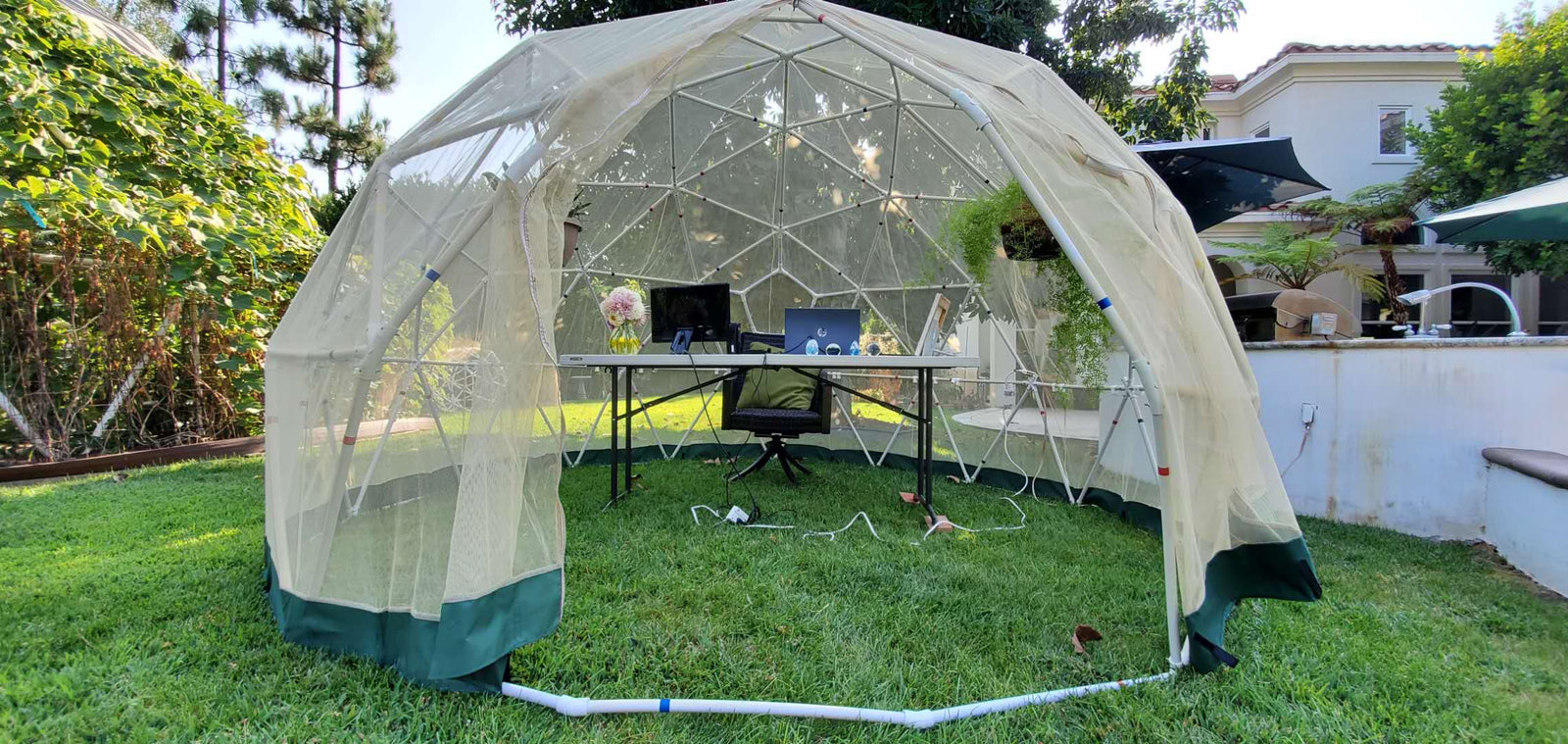 Screen Dome Standard 1/2 Inch PVC Hub + Strut + Cover Kit