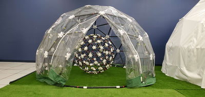 Bubble Dome Dining Igloo - Mega 1 Inch PVC Hub + Strut + Cover Kits