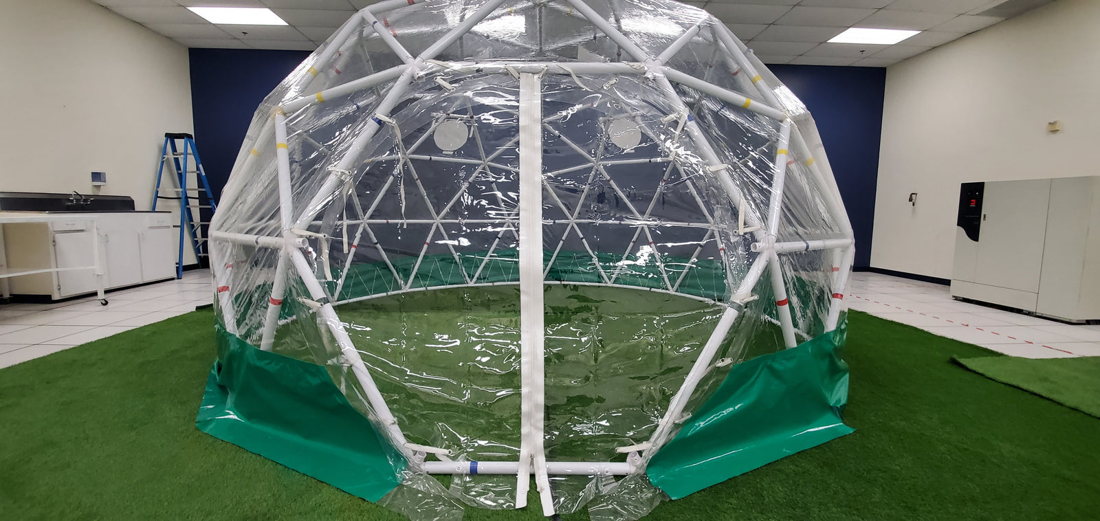 6 Meter Multi-Use Dome - Mega Hub + 1.5 Inch PVC Strut + Cover Kits