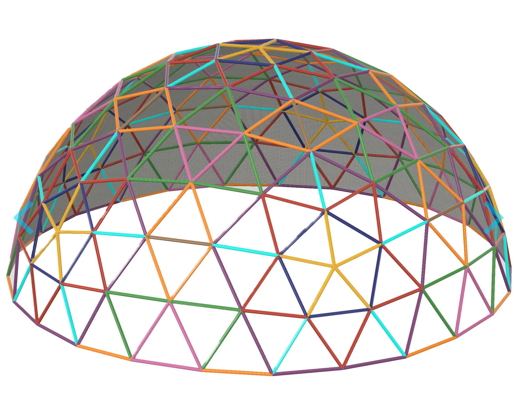 26' 11" 5V 3/8 1” PVC Mega Dome