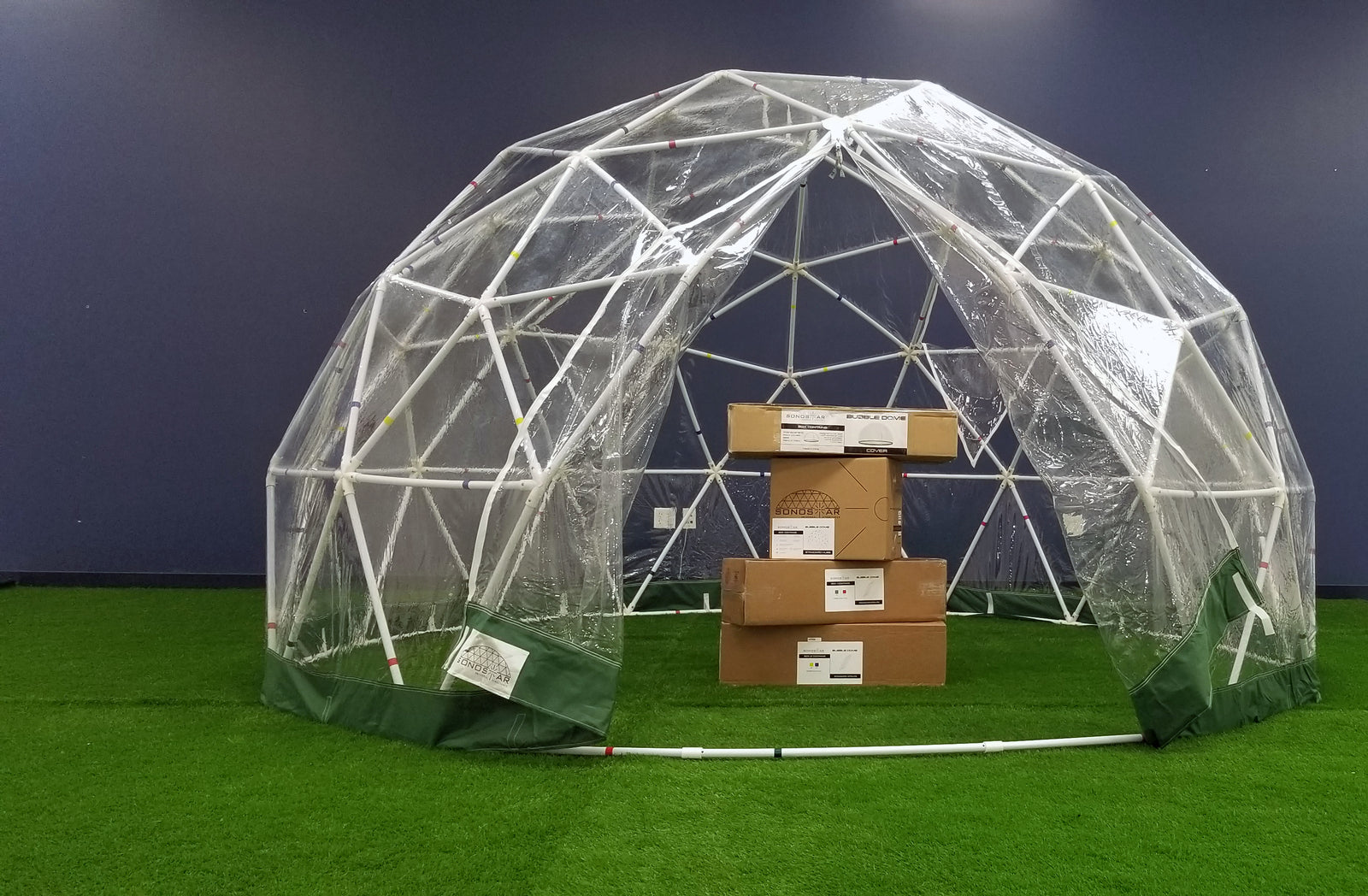 Pre-Owned Standard Bubble Dome 1/2 Inch PVC Hub + Strut + Cover Kits