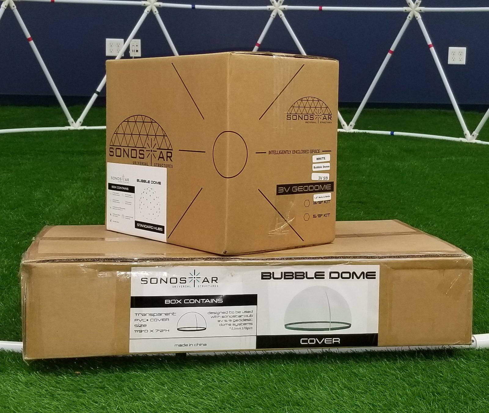 Standard Bubble Dome 1/2 Inch PVC Hub + Cover Kits